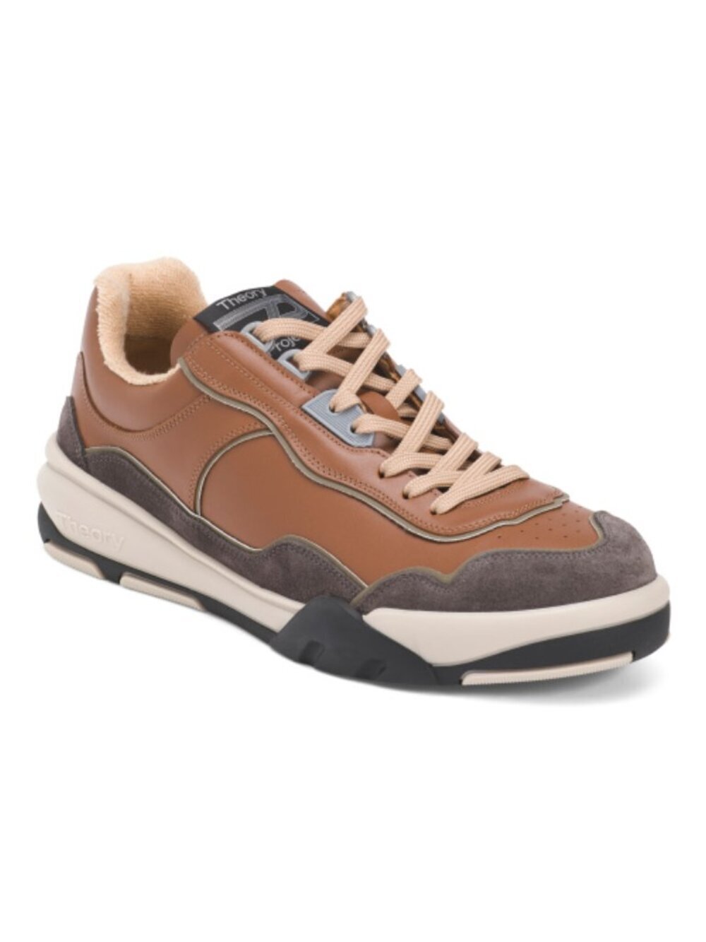 THEORY PROJECT  Cognac Sneakers Calfskin